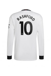 Manchester United Marcus Rashford #10 Voetbaltruitje Uit tenue 2022-23 Lange Mouw